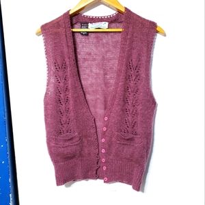 Vintage Maroon Sweater Vest